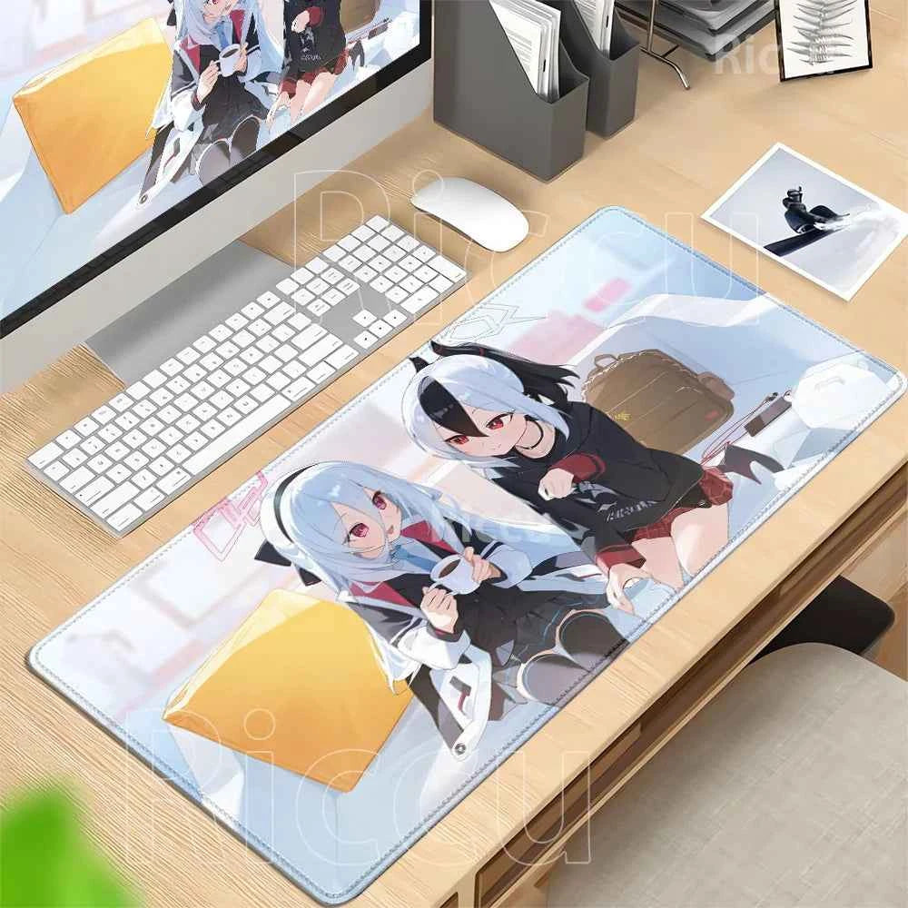 HD printing Tendō Kei Blue Archive Gaming Mousepad 400x900mm Anime girl key Mouse Pad PC Keyboard Office accessories XXL DeskMat
