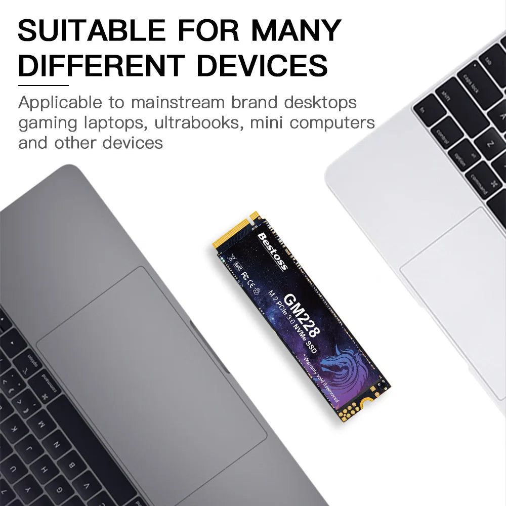Bestoss PCIe 3.0 NVMe M.2 2280 SSD 512GB 1TB 2TB High-Performance Gaming Computer Solid State Drives for Desktop and Laptop PC - WinSupport Tech
