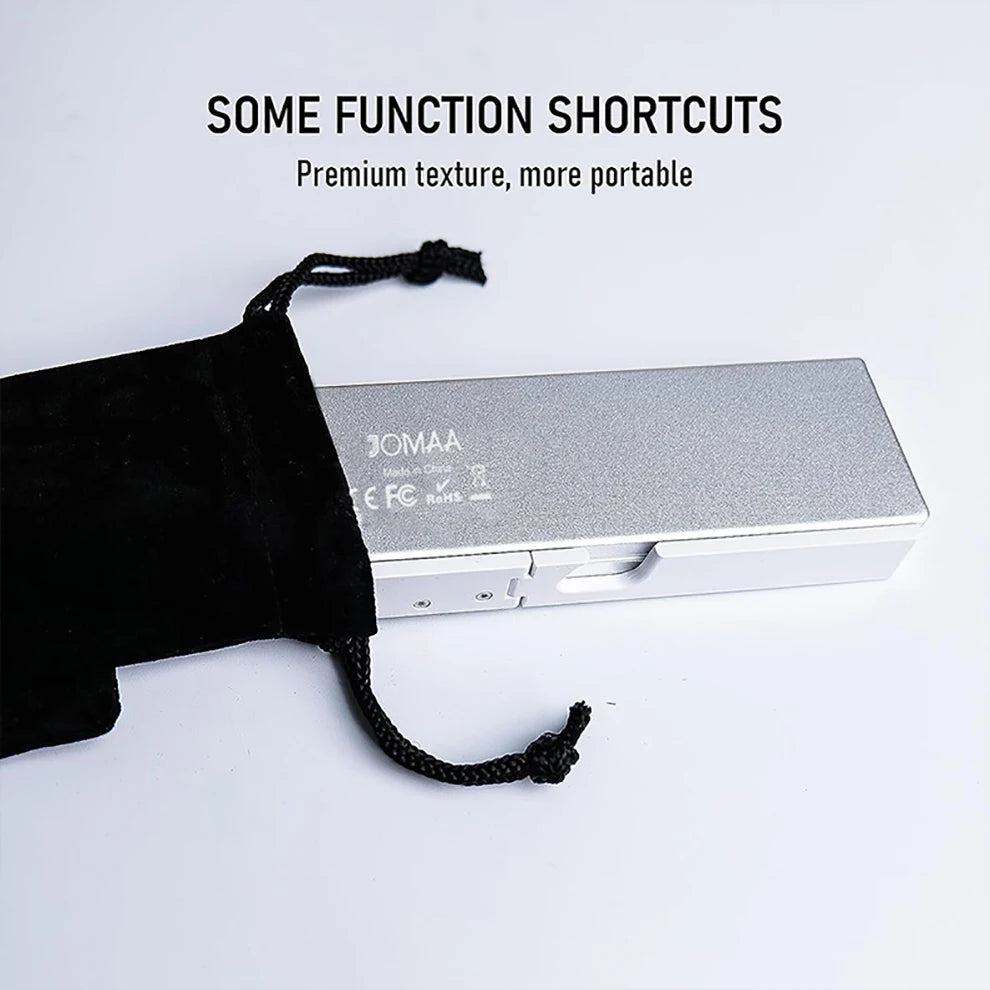Folding Mini Keyboard Wireless Bluetooth Keypad Supported 3 Devices With Stand Rechargeable Keyboard For Phone Tablet