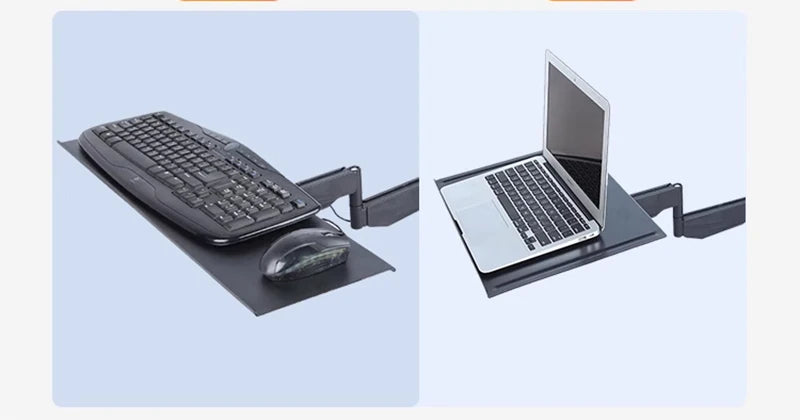 WH01 Wall Mount Keyboard Support 2 in 1 Monitor Keyboard Holder Arm