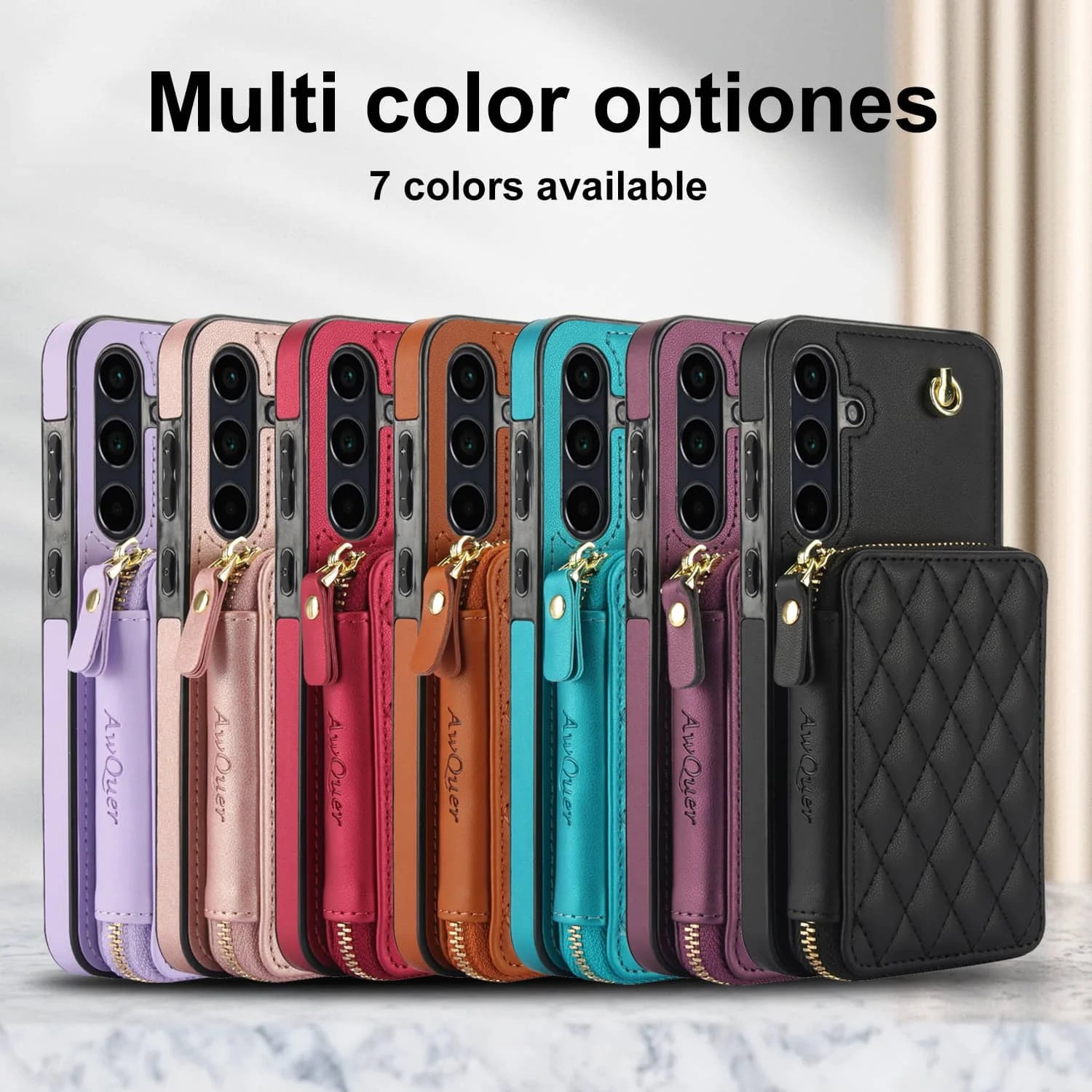 Crossbody Wallet Case for Samsung Galaxy A56 A36 A16 A55 A35 A15 A54 A14 A73 A53 A13, RFID Blocking Handbag Purse Flip Cover