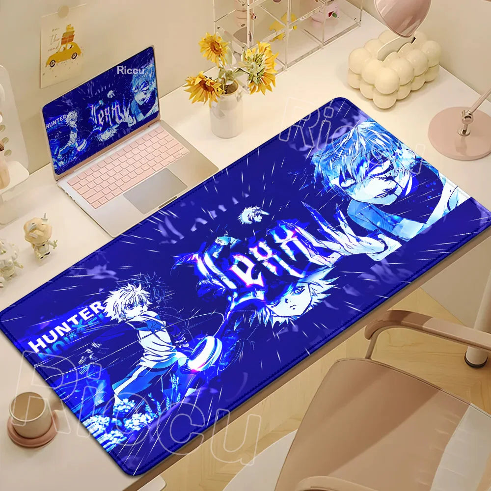 New Hxh Large Mousepad Hunter X Hunter Mouse Pad XXL Gaming Accessories Office Gamer Keyboard Desk Mat Non-Slip Laptop Anime Rug