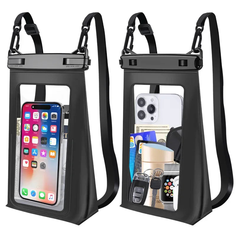 Waterproof Case for iPhone 16 15 14 Samsung S24 23 Ultra Pro Max Plus Large Capacity Swimming Underwater Diving Cover Pouch \';[