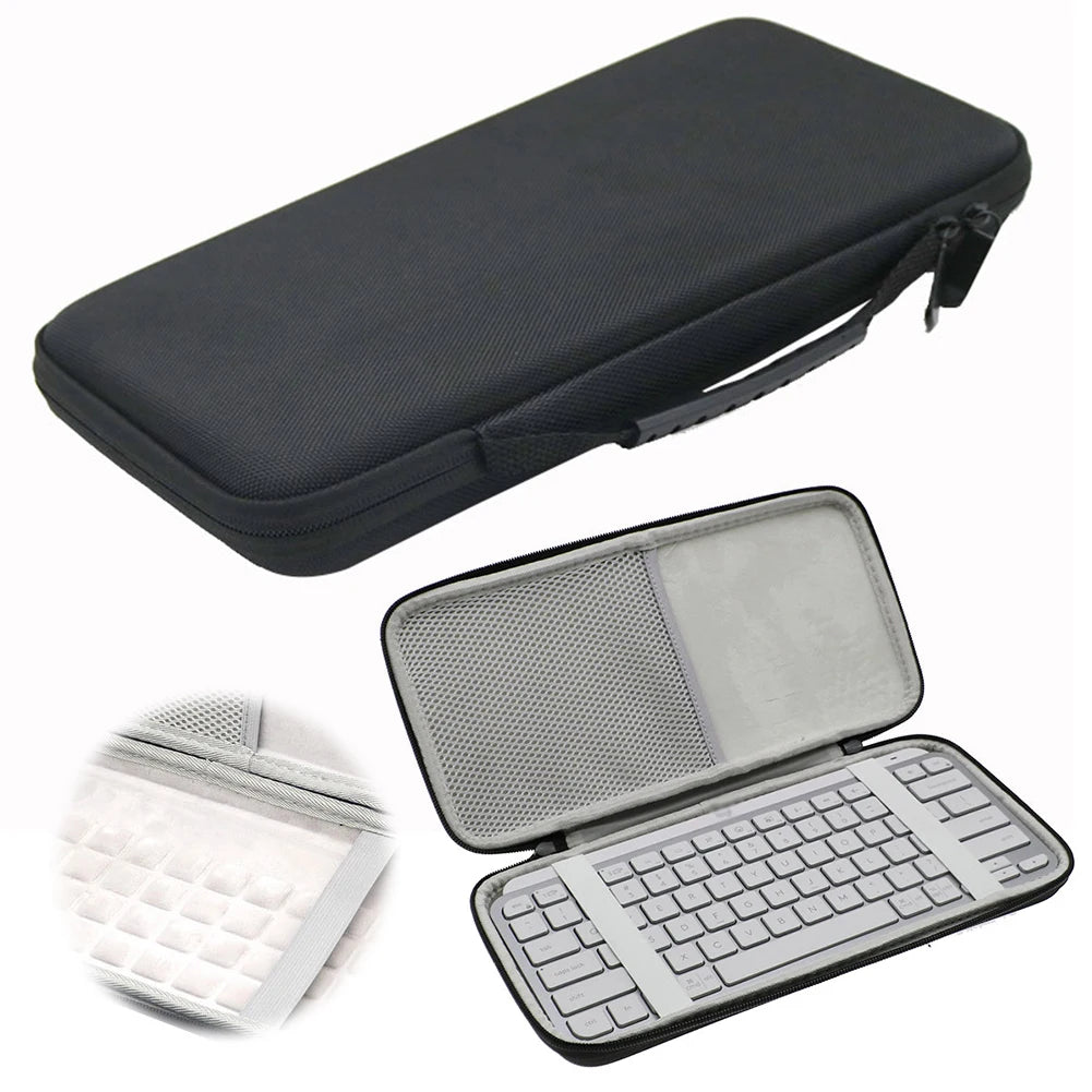 EVA Hard Case Illuminated Keyboard Protective Storage Bag Carry Case for Logitech MX Keys Mini Keyboard