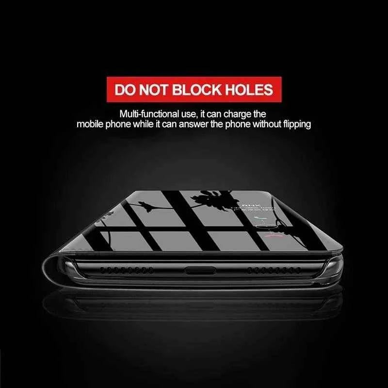 Luxury Smart Case For Samsung Galaxy S24 S23 S22 S21 Ultra S20 S10 S9 S8 Plus S23 FE 5G Mirror Leather Smart Flip Suppor Cover