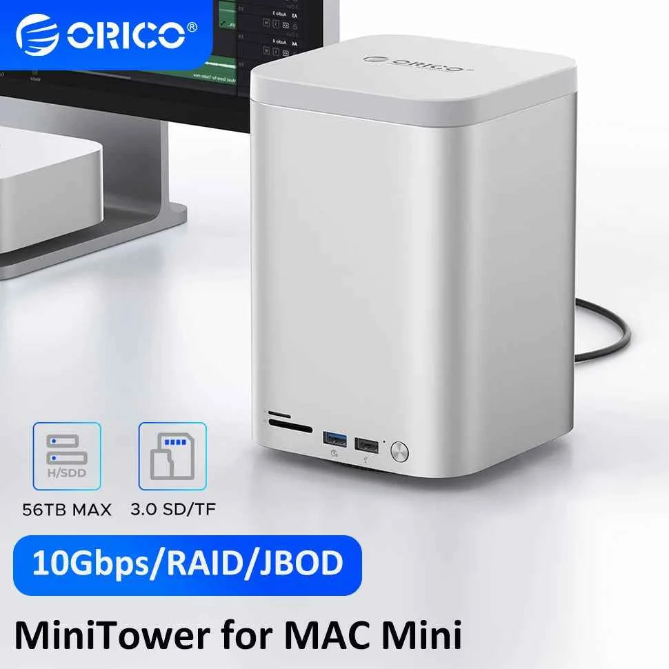 ORICO Mini Tower Dock M.2 NVMe SATA SSD Case 3.5
