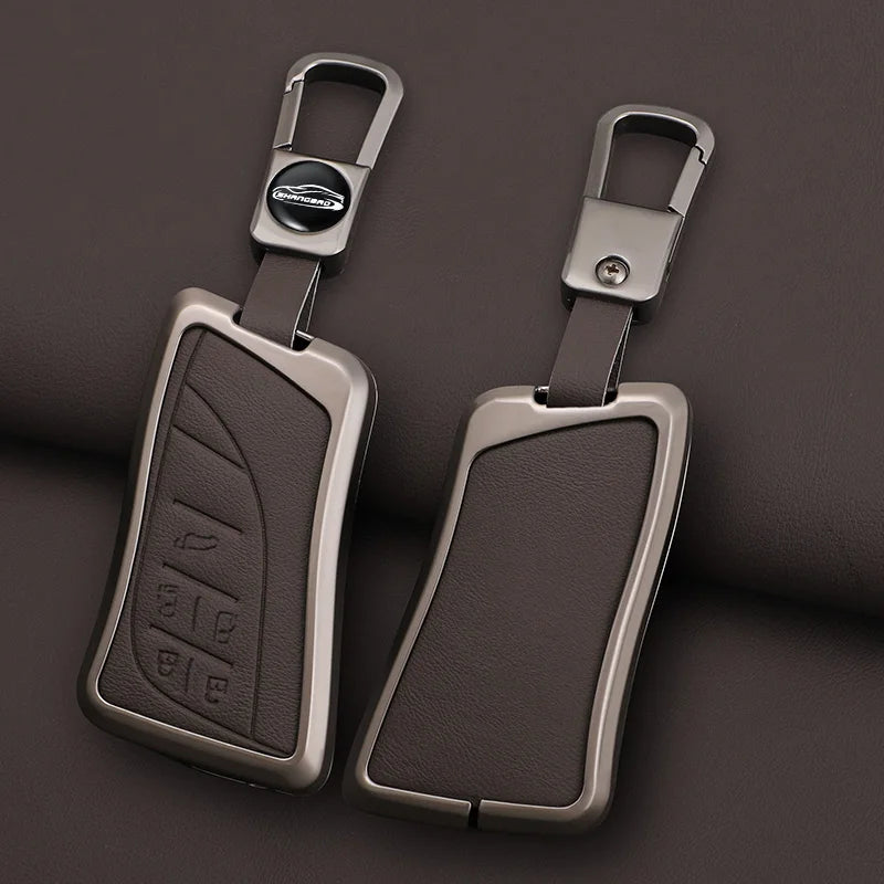 Car Zinc Alloy Leather Key Case Cover Chain For Lexus NX ES UX US RC LX IS 250h RX 350h LS 450h 260h 300h UX200 LM350H LM500H