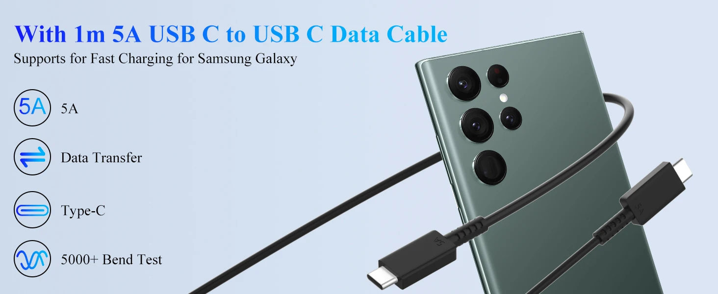 Samsung S26 Ultra original 60W Charger PD Type C Adapter EU Plug Fast Charge Samsung S25+ S25 S24 S23 S22 Ultra A57 Tab S10 S9