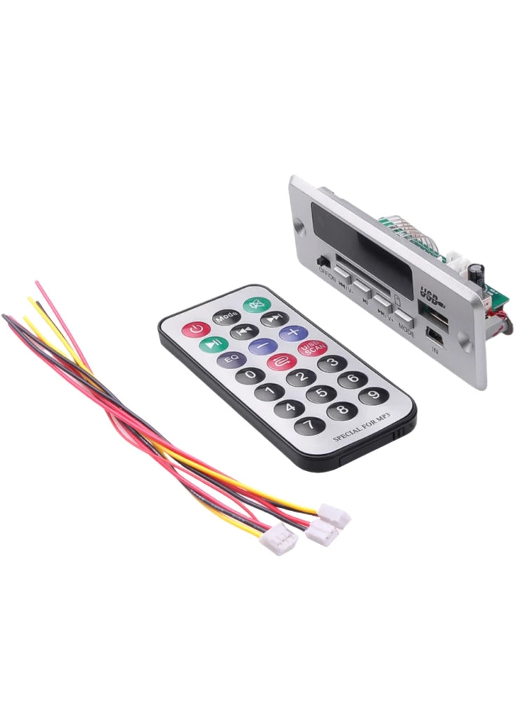 DC 12V MP3 Decoder Board Bluetooth Wireless MP3 Player USB TF FM Radio Module Car Kit For Speaker With Handsfree Voice Record