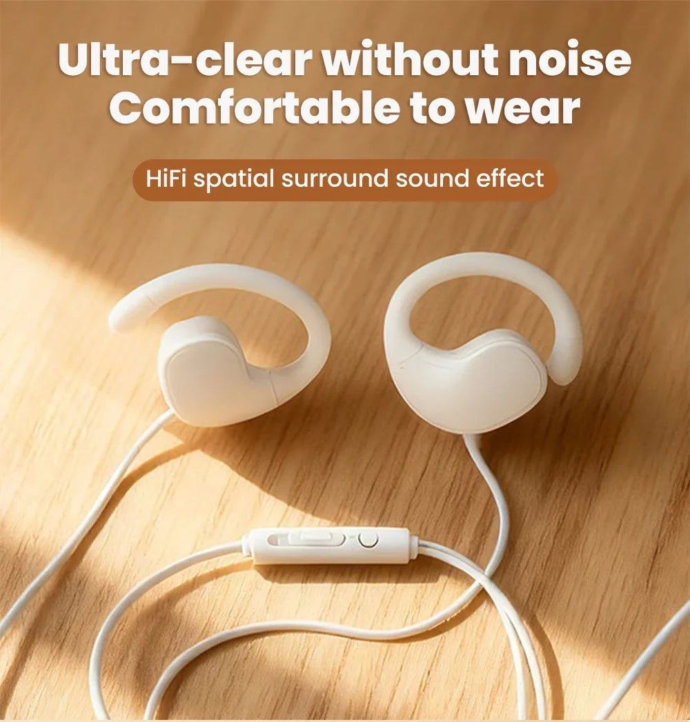 Type C Wired Over-Ear Headphones With Microphone for Music 3.5mm Digital Audio Headphones Not In-ear Type