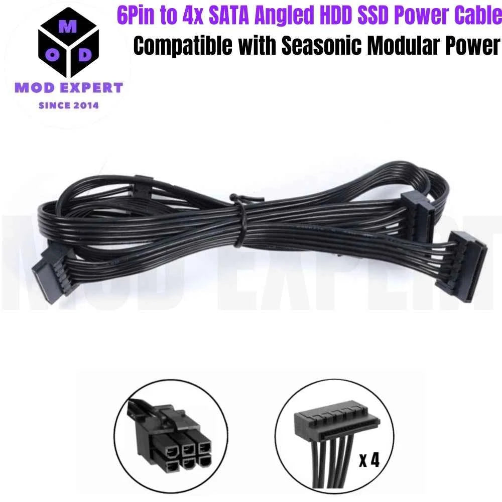 Modular Power Cable for Seasonic X-850, X-750, X-650 KM3 Power, GPU PCIe 8Pin 6+2Pin, CPU 4+4Pin, SATA Molex IDE 4Pin, 24Pin Net