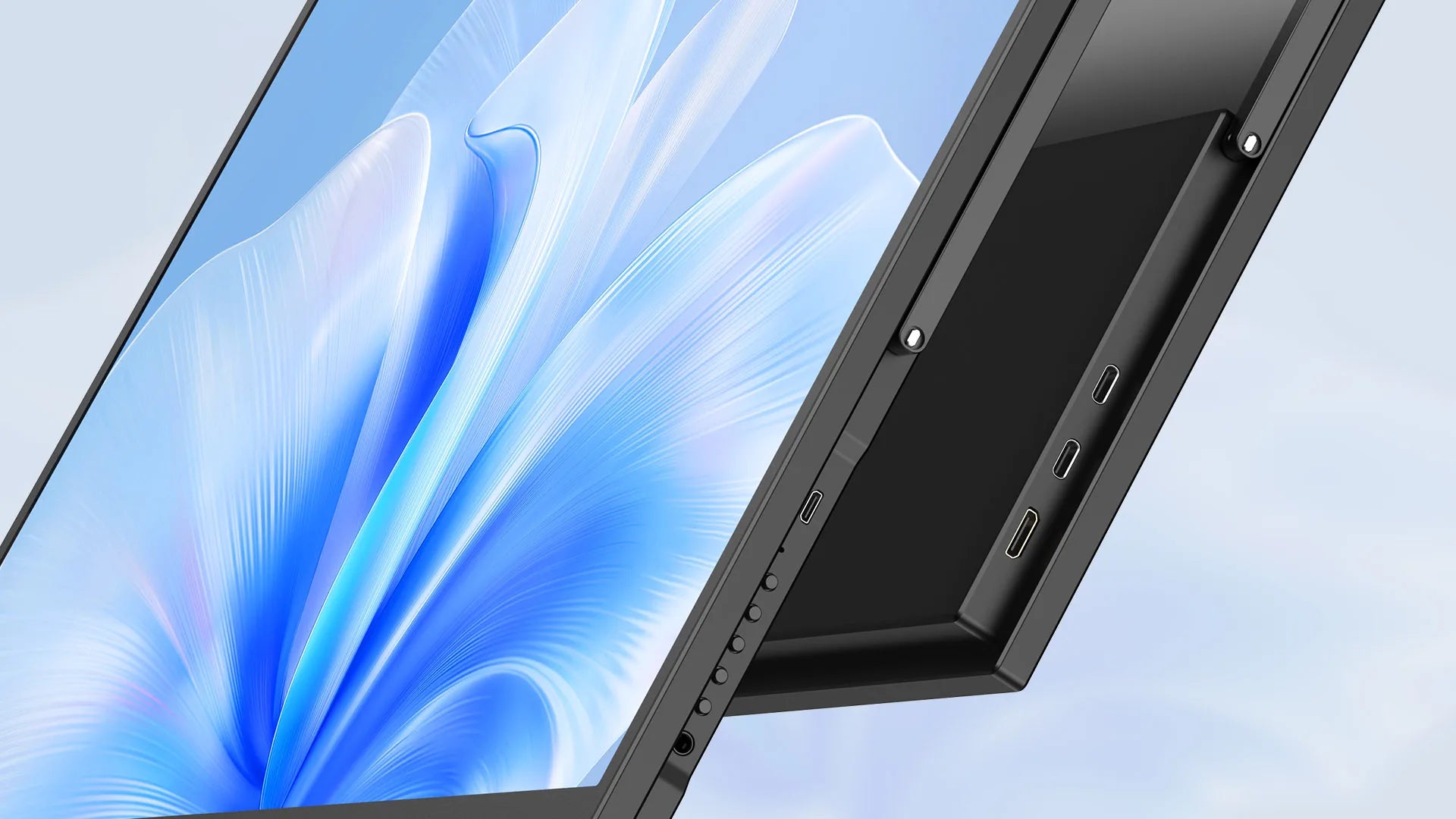 UPERFECT 22' 2K Portable Monitor W/VESA & 180° Adjustable Stand 2560 * 1440 QHD FreeSync IPS HDR Large Gaming Display For Travel