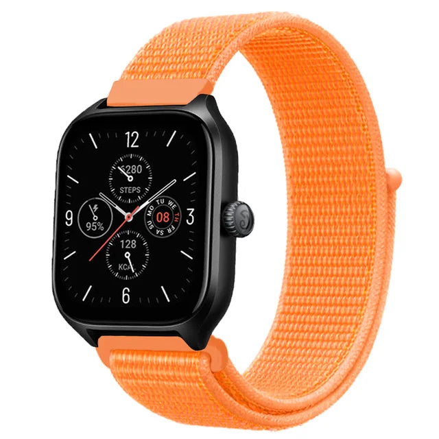 Nylon Loop Band For Amazfit GTS 4/3/3pro/2e/GTS 2 Mini/GTR 4 47mm/GTR 2/Stratos 2 3 Strap For Amazfit Bip 3 Pro Correa