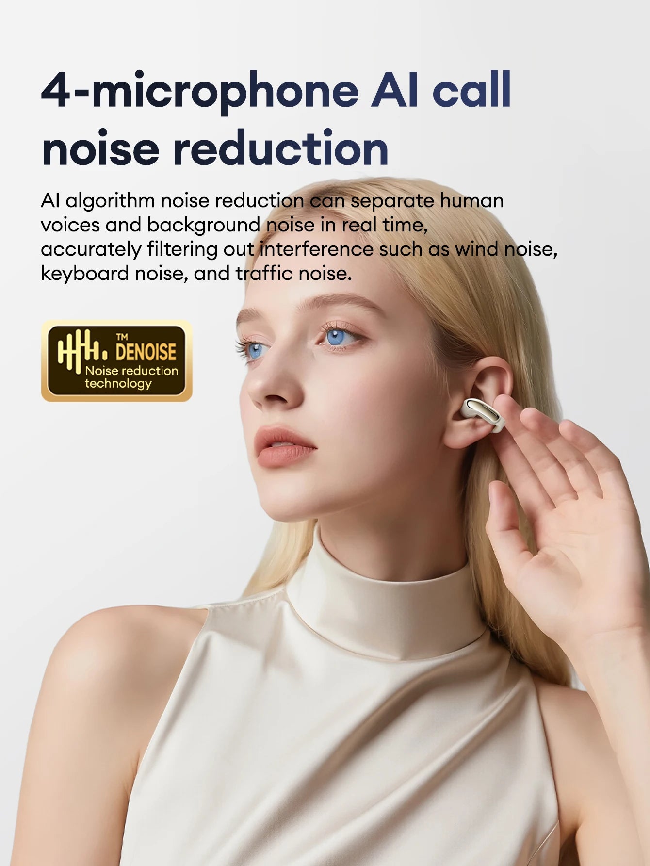 NEW Lenovo LES-108 Bone Conduction Earphones Open Ear Clip Wireless Earbuds Bluetooth 6.0 Sports Headphones with Mic Waterproof