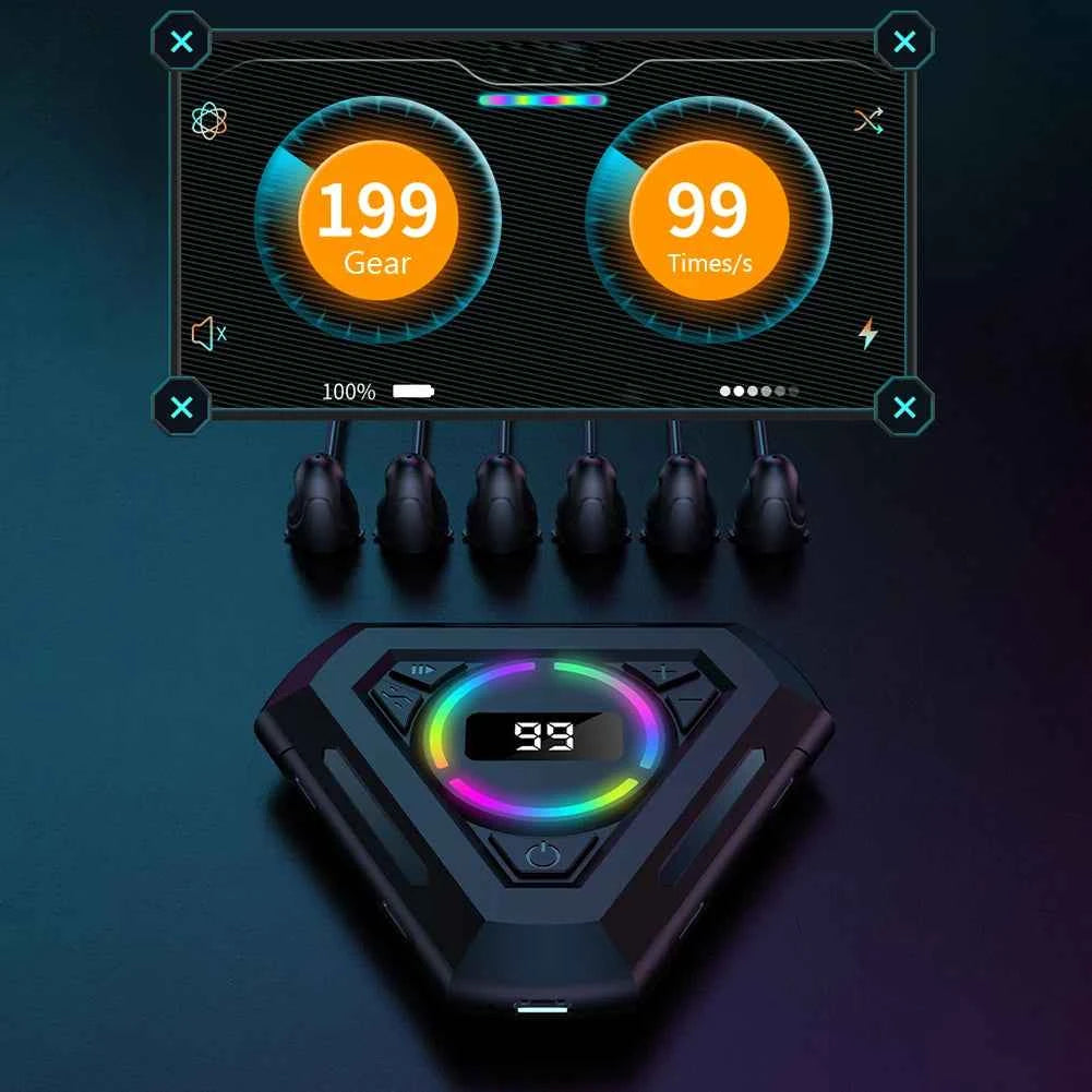 Automatic Clicker Tapper with Adjustable Speed – Silent Auto Click Device with Digital Display & RGB Light for Gaming, Shopping & Live Streaming