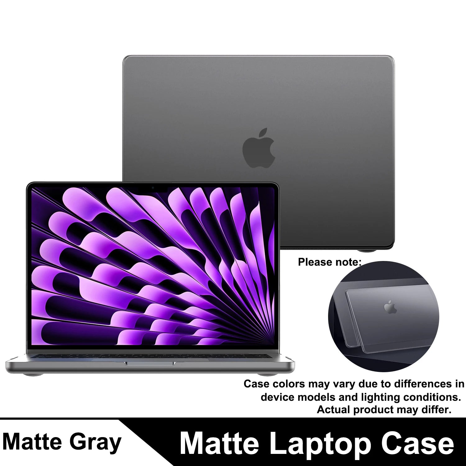 Matte Case For MacBook Air 13.6-inch (M5/M4/M3/M2, 2022–2026 A3449 A3240 A3113 A2681),  Protective Matte Cover for Mac Air 13.6