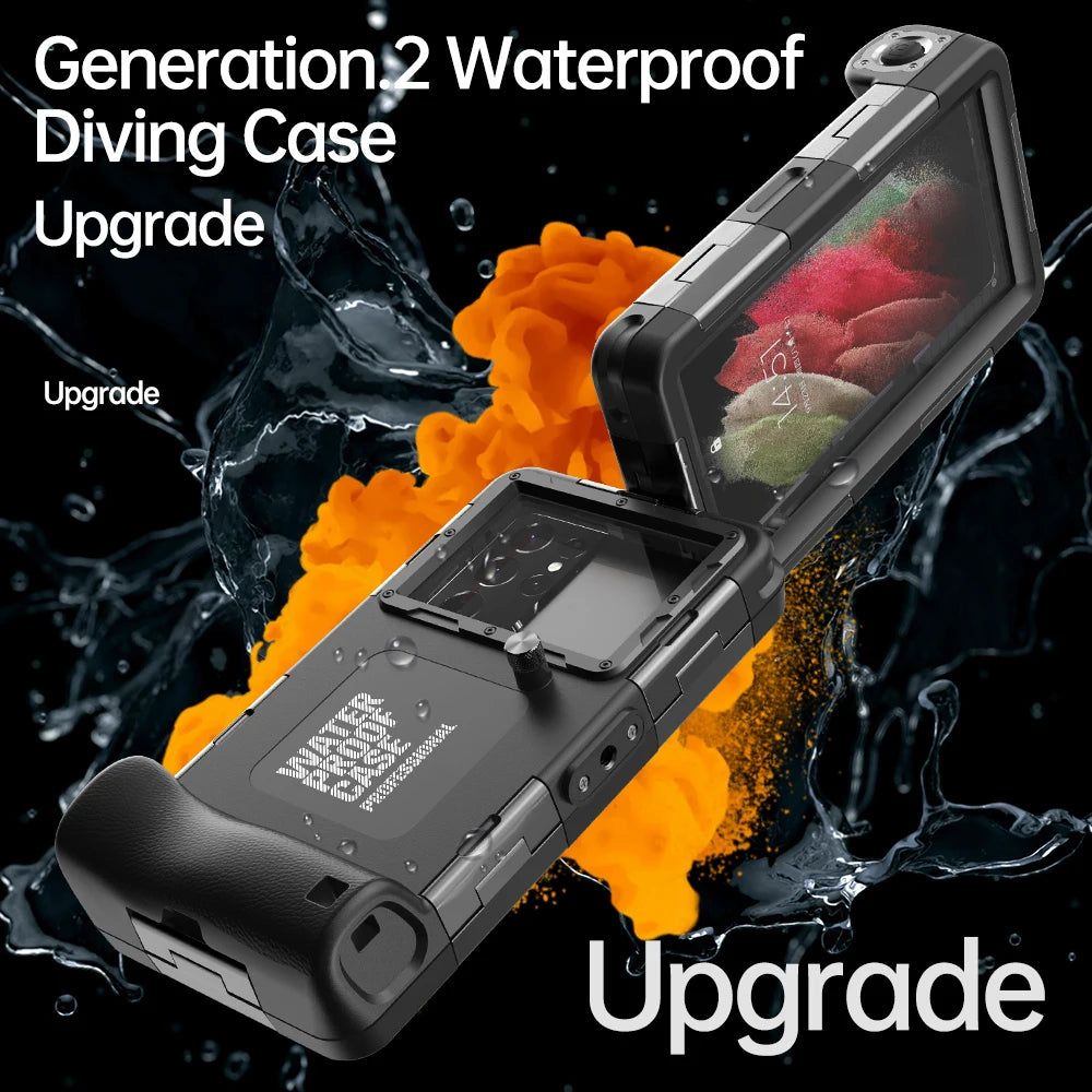 IP68 Professional Waterproof Diving Phone Case, 6.9-inch Universal, Compatible with Apple, Samsung, Google, Huawei, Xiaomi, Vivo