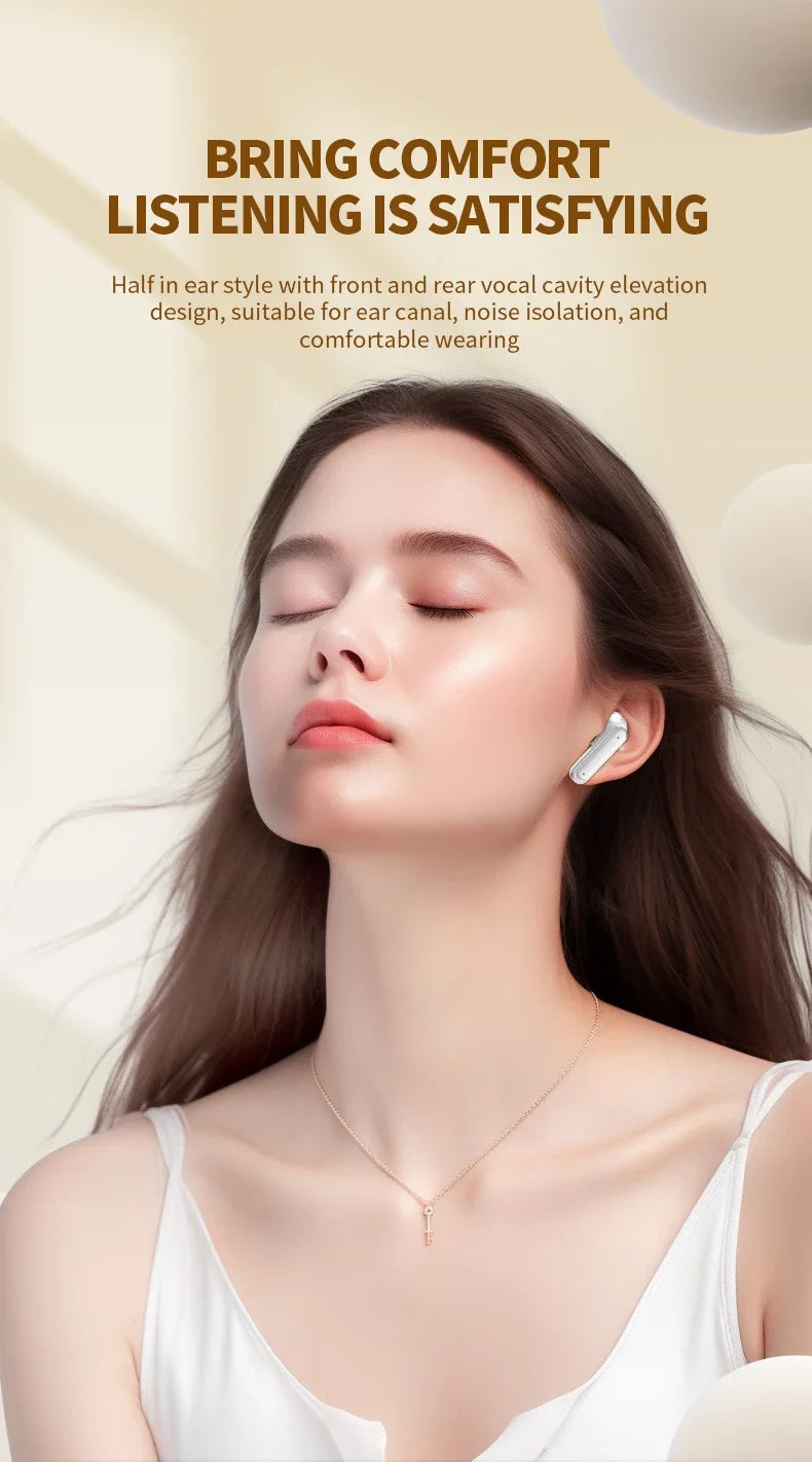 Wireless earbuds E18pro Bluetooth 5.4 Headphones ANC In Ear Gaming Headset Noise Reduction TWS Earphones Touch Control Wit Mic
