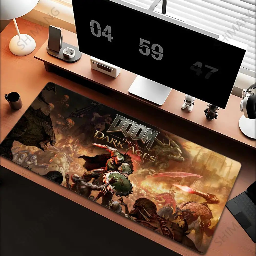 Gaming D-Dooms E-Eternals Mousepad 30x80cm Antislip Rubber Base MouseMat Gamer XXL Mause Carpet PC Thicken Table Pad for E-sport