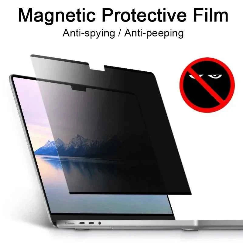 Magnetic Privacy Filter Anti-peeping Screen Protector For Macbook Air 13.6 15 M1 M2 M3 M4 Pro 14 16 2023 Anti-peek Anti-spy Film