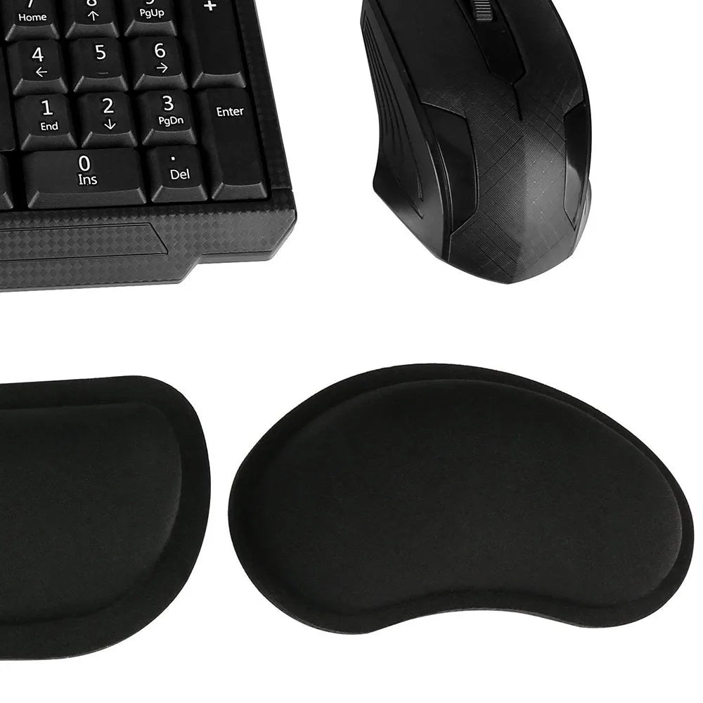 Widen Memory Foam Nonslip Mouse Pad Wrist Support Keyboard Wrist Rest Support For Office, Computer, Laptop & Mac & Comfortable
