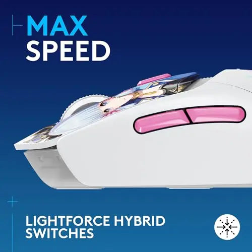 Logitech G309 Lightspeed Wireless Gaming Mouse, Genshin Impact Limited Edition, LIGHTFORCE Switches, HERO 25K Sensor, Long Batte