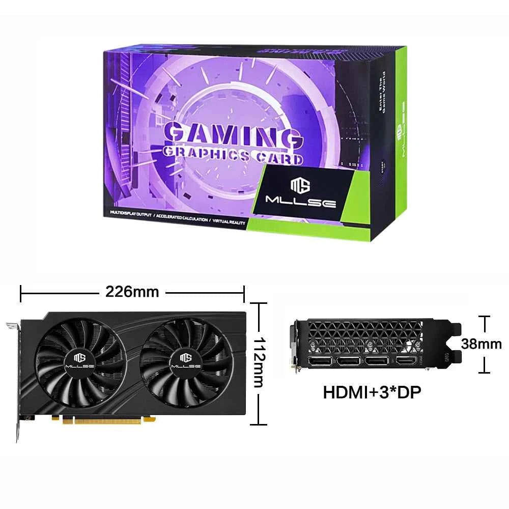 MLLSE RTX 3060 12GB Graphics Card GDDR6 192Bit PCI Express 4.0 ×16 8Pin NVIDIA GPU Rtx 3060
