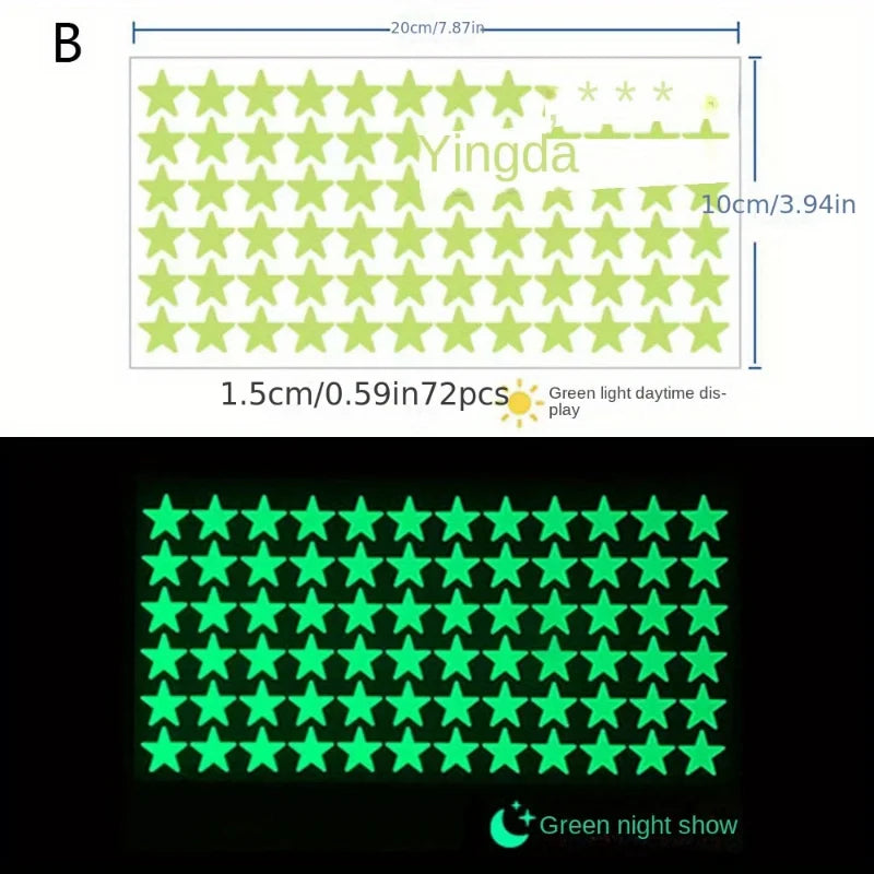 Glow in The Dark Wall Stickerst Adhesive Dots Luminous Ceiling Decals for Kids Bedroom Halloween Home Decoration
