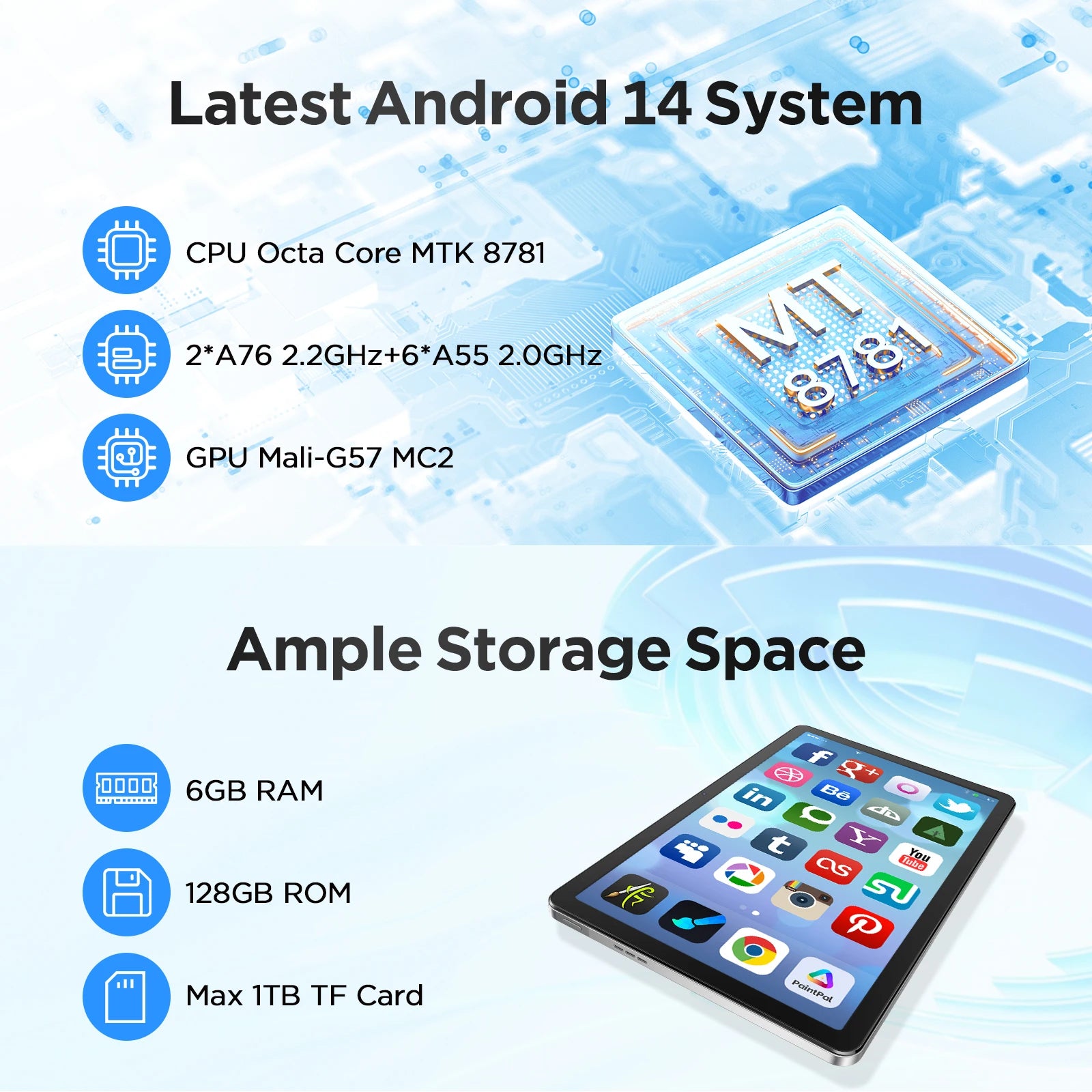 UGEE UT2 Fun Drawing Pad 6GB+128GB Full-Laminated Screen 2K Ultra HD Android 14 Tablet Drawing 7000mAh+18W 10.36 inch with Pen