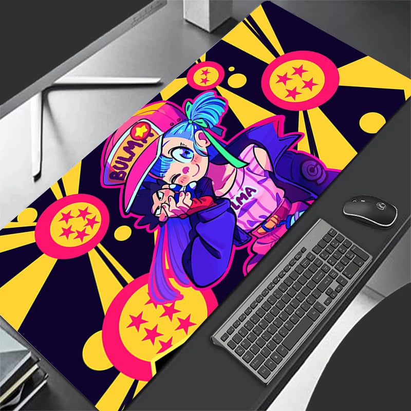 Mouse Pad Gamer Computer Accessories Black And White Manga Keyboard Pad Laptop Anime Dragon Ball Desk Mats Goku Gamming Mousepad