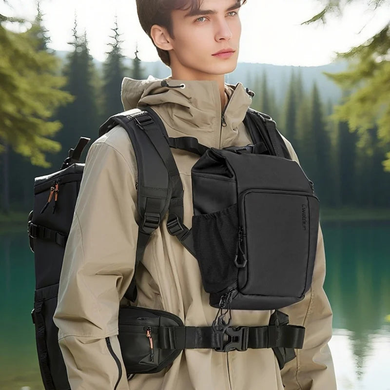 Waterproof Camera Chest Pack Sling Bag – DSLR/SLR/Mirrorless Camera Waist & Shoulder Bag for Photography Travel & Outdoor Use