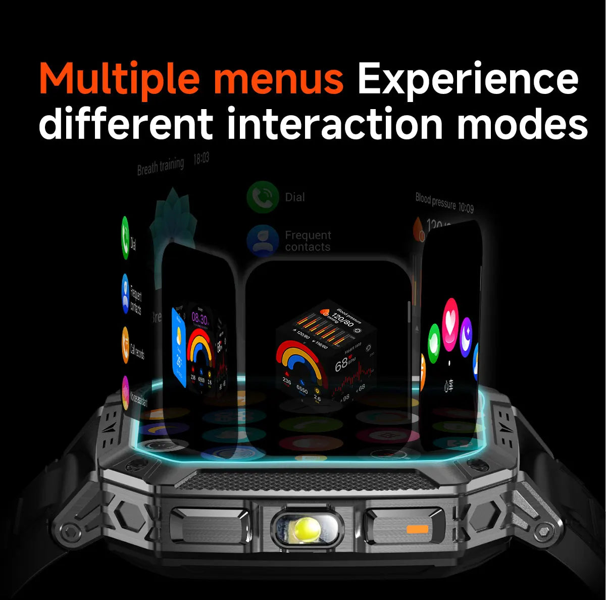 TANK Ultra 2026 1400mAh Military GPS Smart Watch Men 200Day Standby Rugged Tactical Watch 10ATM Diving SOS Satellite Alert Clock