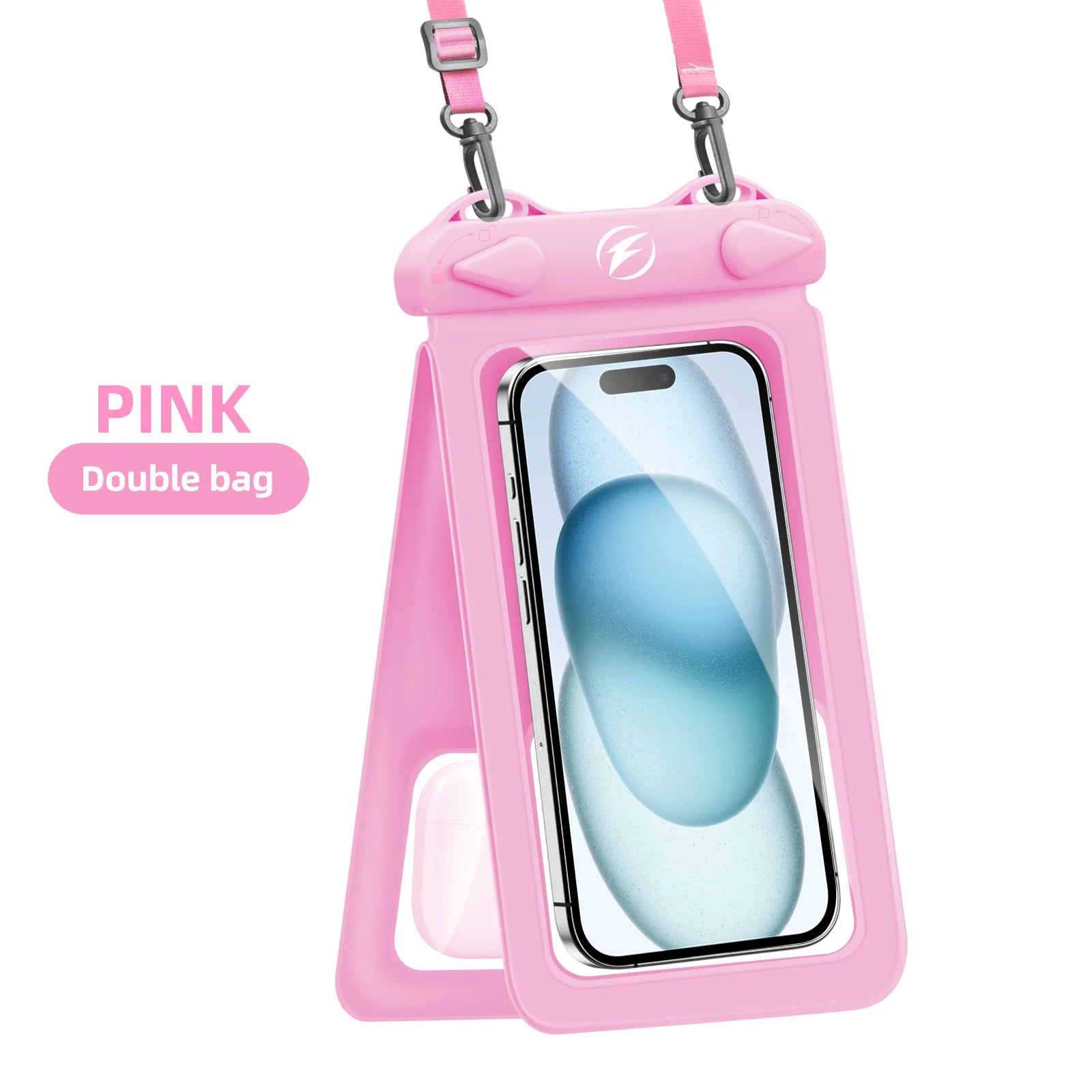 Waterproof Underwater PVC Package Pouch Diving Bags For iPhone Outdoor Mobile Phone Double Pocket Case For Samsung Xiaomi Huawei