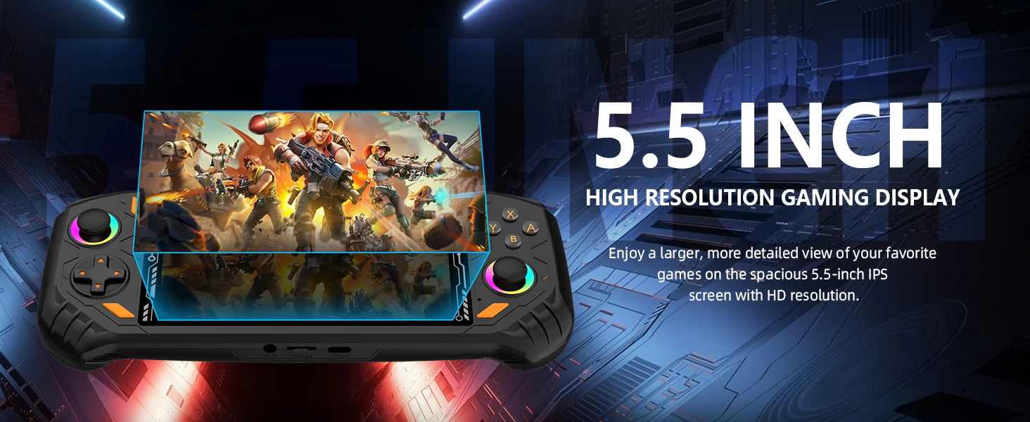 AISLPC RG52 MINI Handheld Game Console Dual System 2.4G WIFI 5.5