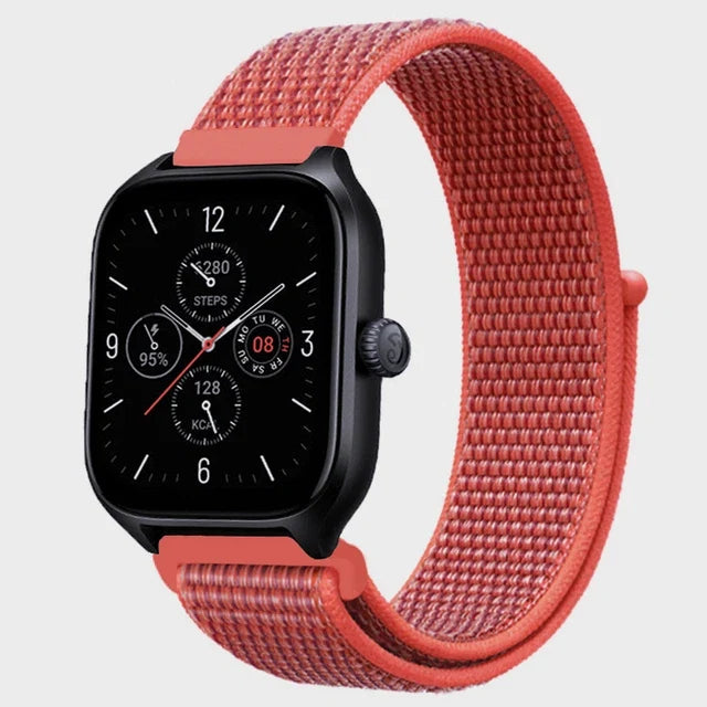 Nylon Loop Band For Amazfit GTS 4/3/3pro/2e/GTS 2 Mini/GTR 4 47mm/GTR 2/Stratos 2 3 Strap For Amazfit Bip 3 Pro Correa