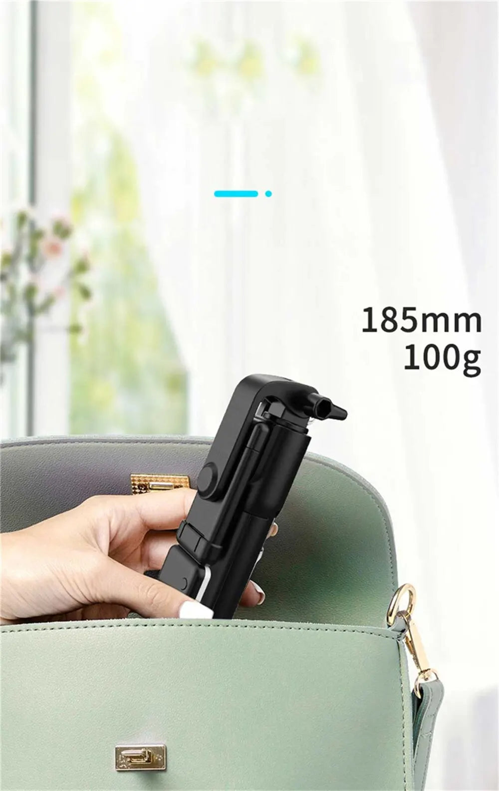 Cell Phone Selfie Stick Tripod Bluetooth Remote Wireless Selfi Stick Phone Holder Stand with Beauty Fill Light for Phone
