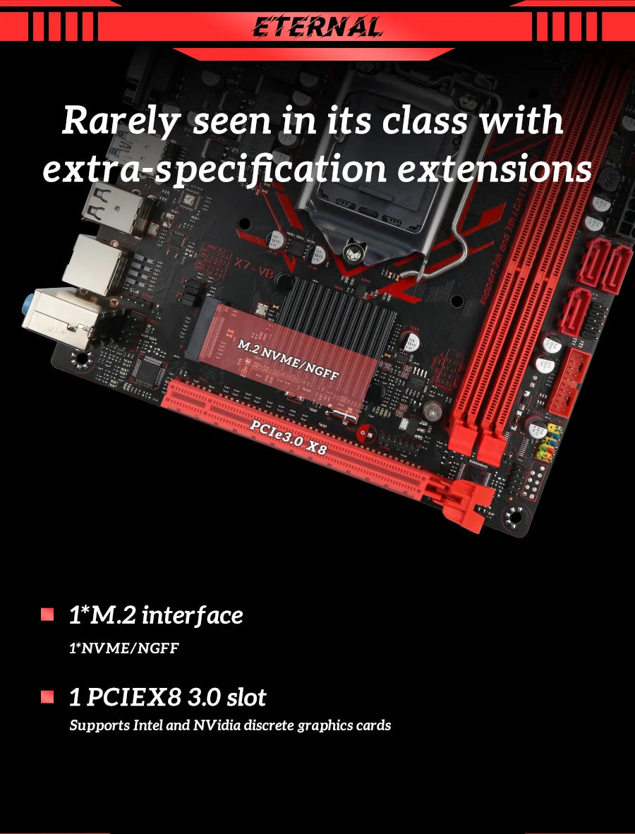 SOYO H61 Gaming Motherboard Kit with Intel  LGA1155 CPU i5 2500 DDR3 8G*2 Memory M.2 SATA Desktop Computer components