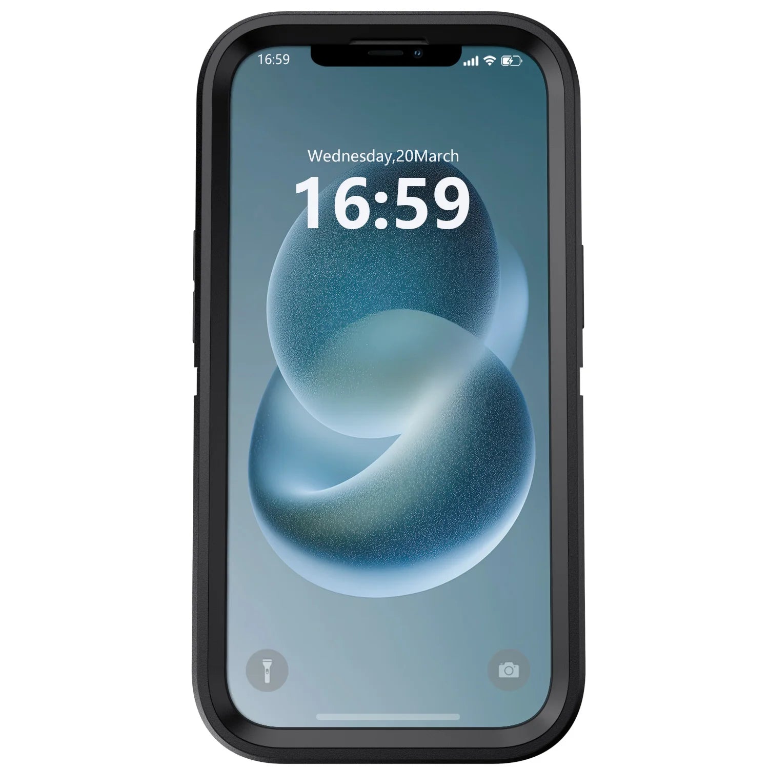 For iPhone 13/iPhone 13 Pro/iPhone 13 Pro Max 5G 3-Layers Heavy Duty Protective Kickstand Phone Cover Black Case