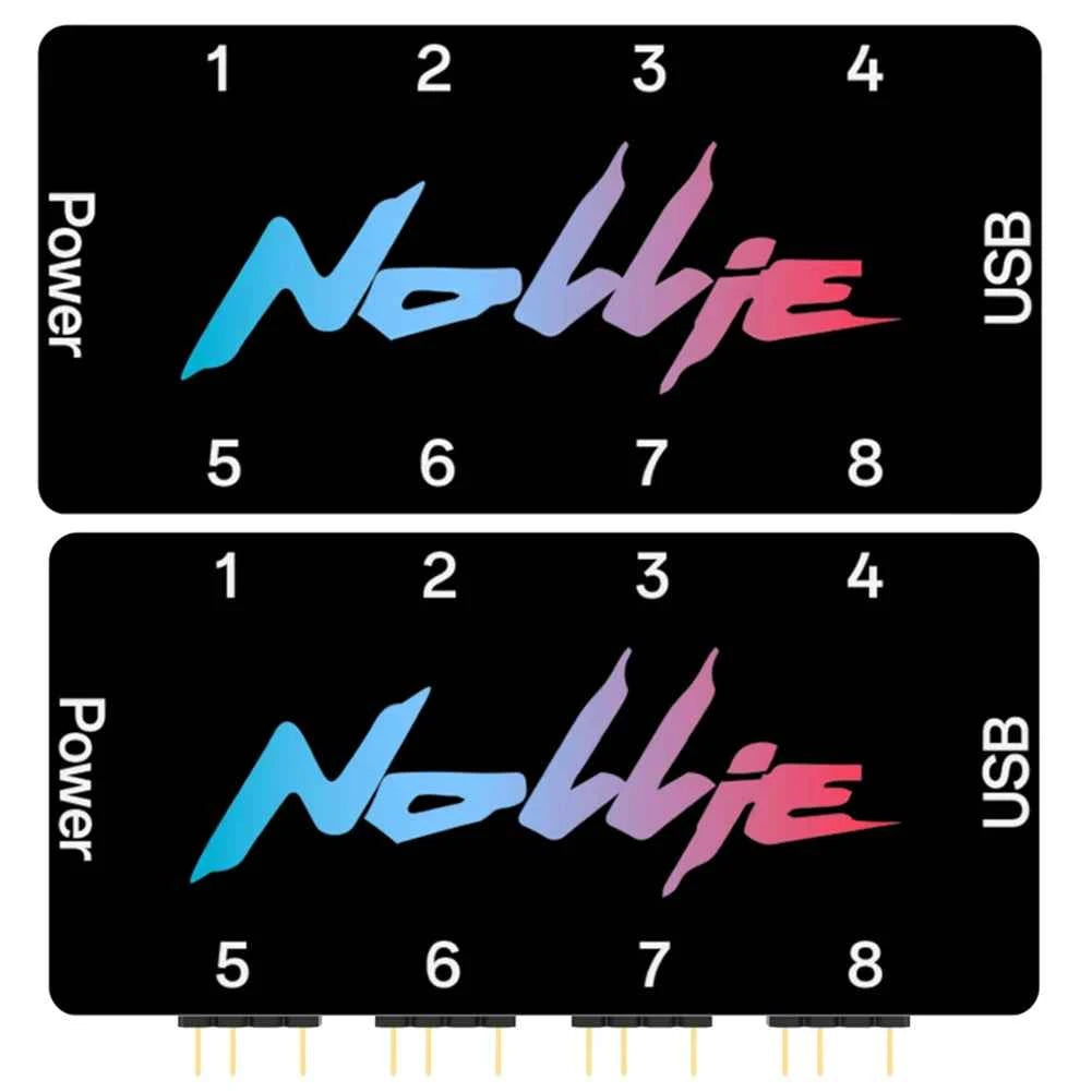 Nollie SignalRGB OpenRGB Universal 5V 3PIN ARGB Controller 8 Way Addressable ARGB Splitter HUB For Computer Case Fan Light Strip