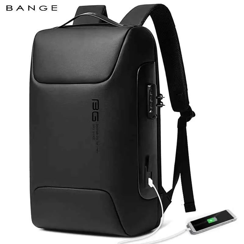 BANGE Anti-Thief 15.6 inch Laptop Backpack with Lock Multifunctional Backpack WaterProof for Business Shoulder Bags for Travel