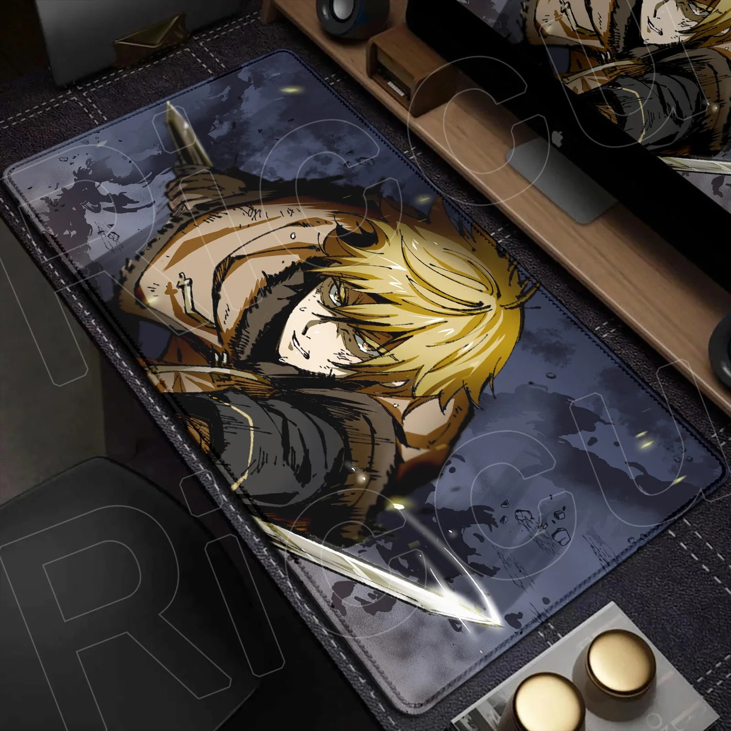 XXL Large Mousepad Vinland Saga 90x40CM Mouse Pad E-sports Gaming Keyboard Protector PC Accessories HD Computer carpet Desk Mat