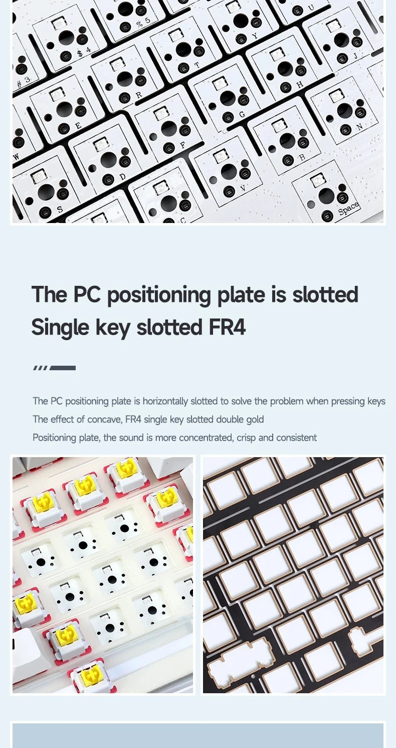 AULA F99 Gaming Mechanical Keyboard 99 Keys Gasket Structure Wireless Bluetooth Wired Hot Swappable PBT Gasket RGB For PC Laptop