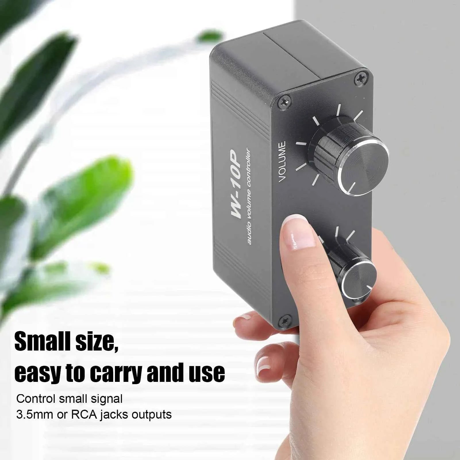 Mini Stereo Audio Preamplifier Headphone Amplifier Volume Controller with RCA Jack 3.5mm Output