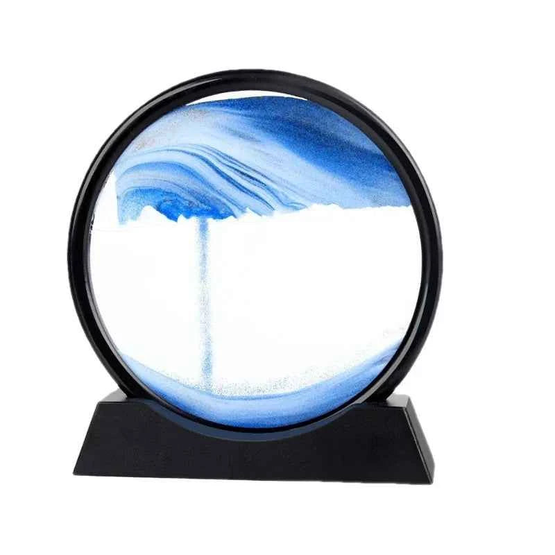 Flowing Sand Painting Living Room Foyer Art Dynamic Decoration Office Desktop Decoration Home 3D Flowing Sand Decoration