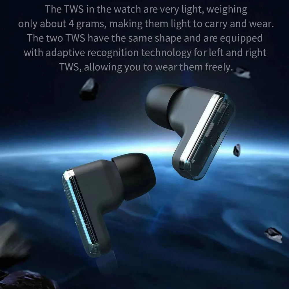 2026 T-REX3 New 2 in 1 Smartwatch With Earbuds Smartwatch TWS Bluetooth Earphone Heart Rate Blood Oxygen Monitor Sports Watch