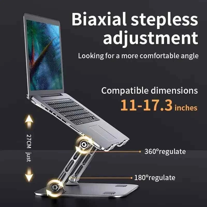Laptop/Tablet Stand Adjustable Aluminum Alloy, up to 17 