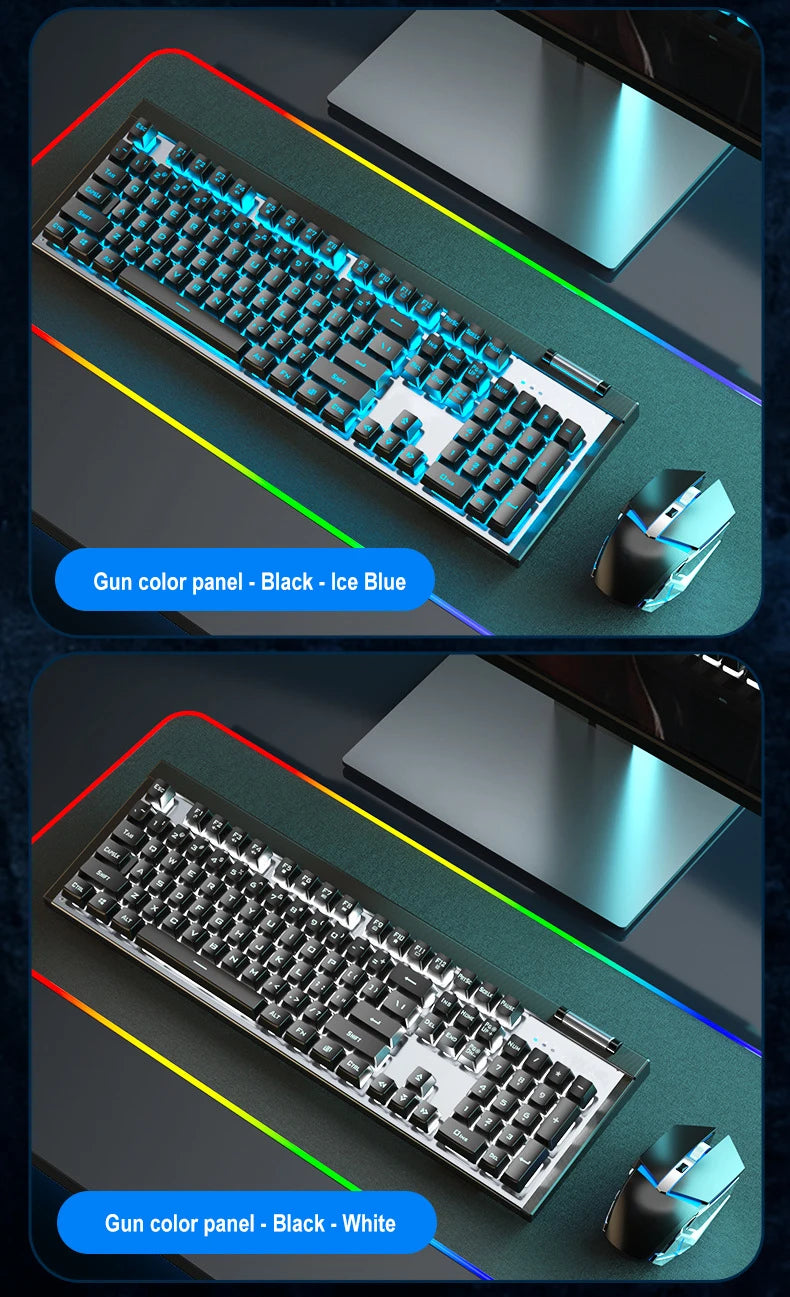 T610 Wireless Keyboard & Mouse Combo Rechargeable Notebook, Desktop Office, Home Gaming, E-sports Keyboard & Mouse