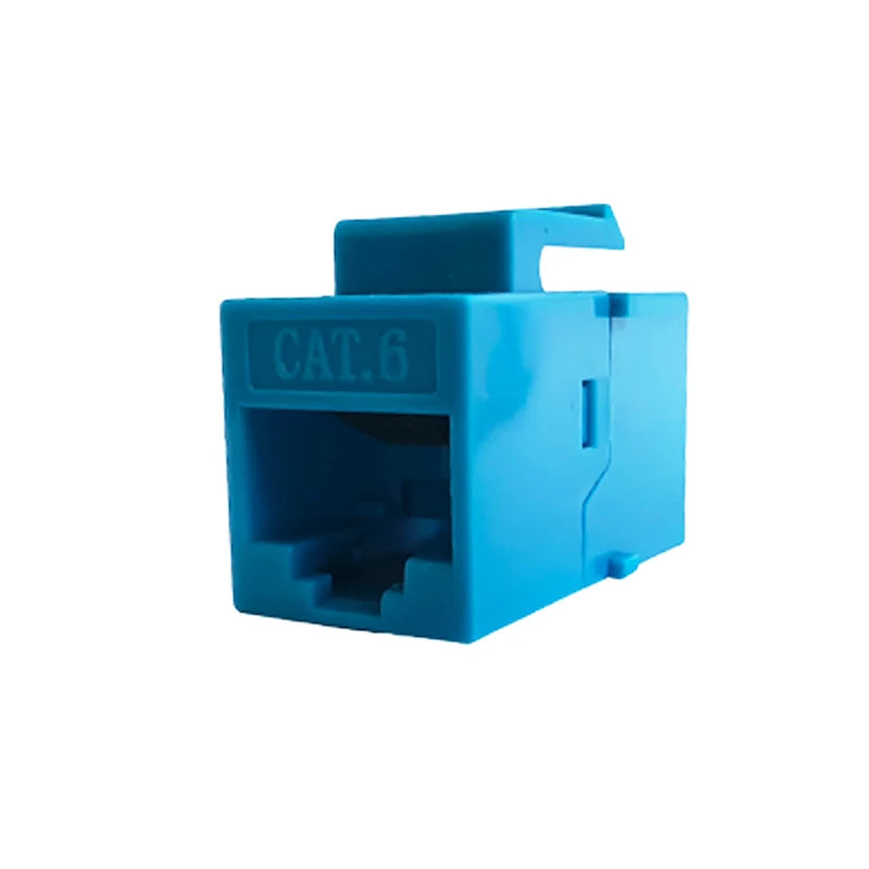 Cat6 Keystone Jack RJ45 Female Connector Blue CAT.6 LAN Ethernet Module Adapter Plug For 10GB Network Extension Socket