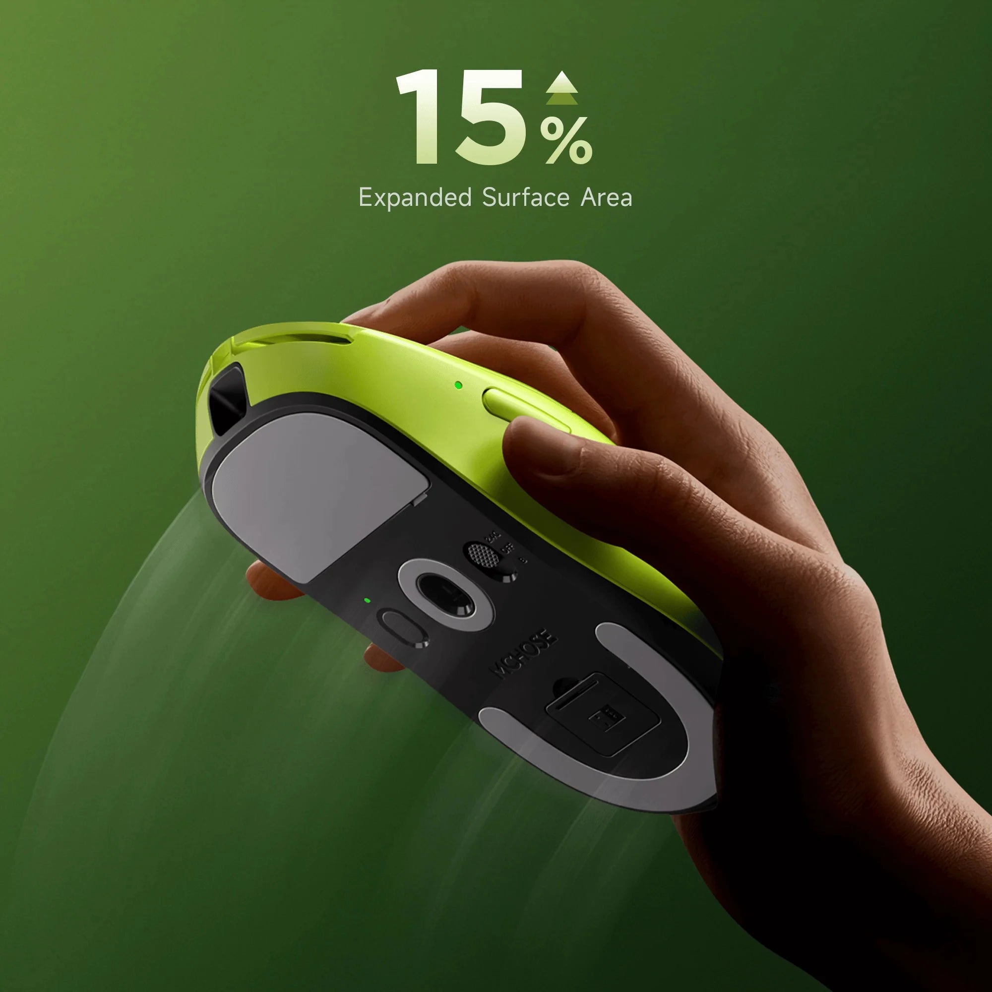 MCHOSE A7 V2 Lightweight Wireless Gaming Mouse Dual8000Hz Polling Rate PAW3950TI Imported Super Glide Glass Coating Office Mouse