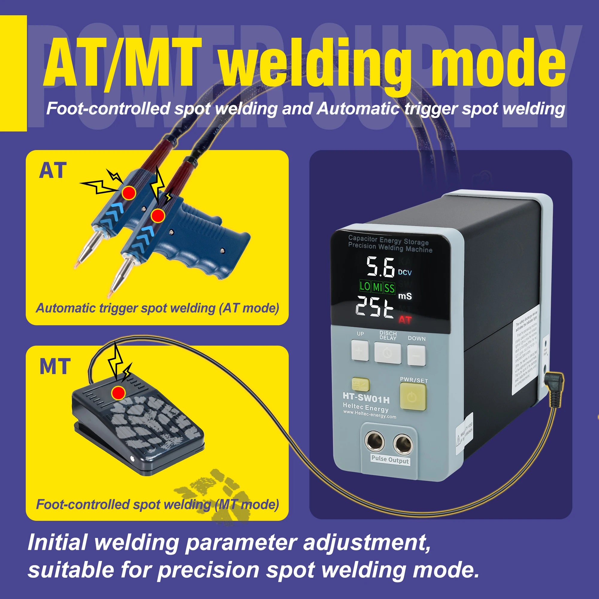 Energy Storage Capacitor Spot Welding Machine 11.6KW 14.5KW 21KW 42KW Battery Welder Spot Welder Pure Nickel Welding